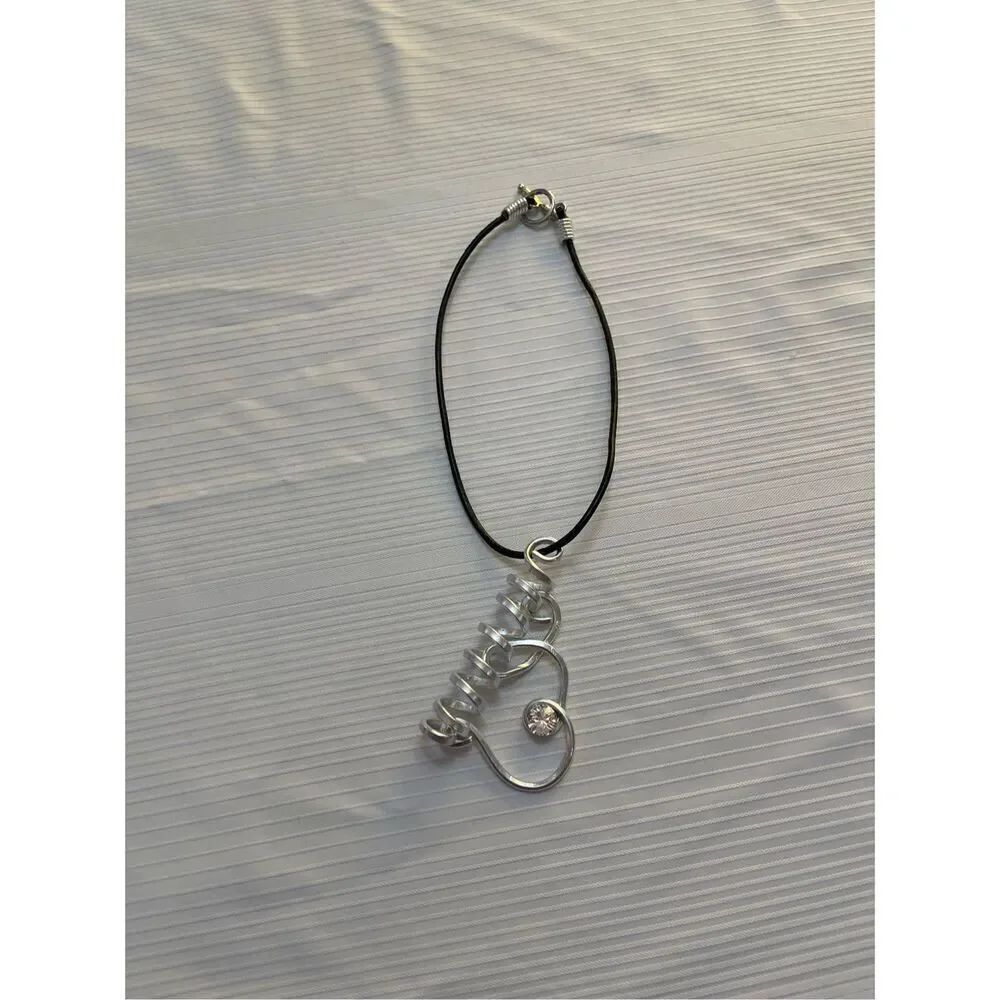 SIGNED Jeff Lieb Swarovski Modern Crystal Choker Necklace